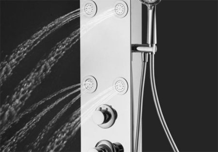 Душевая панель Aquanet Galaxy Matt 209998 Хром матовый 