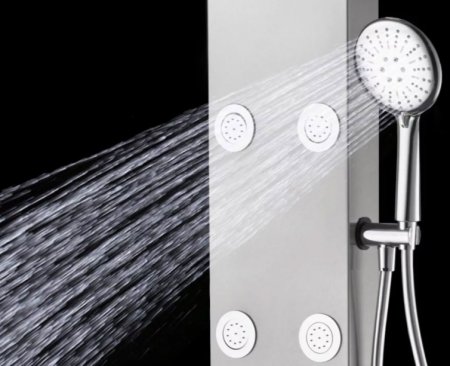 Душевая панель Aquanet Galaxy Matt 209998 Хром матовый 