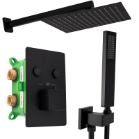 Душевая система встраиваемая REA Davis REA-P6357 чёрная