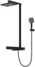 Душевая система Vincea Inspire VSFS-3I13TMB с термостатом Черная матовая 