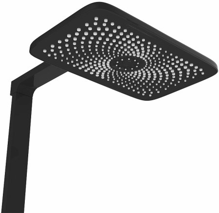 Душевая система Vincea Inspire VSFS-3I13TMB с термостатом Черная матовая 