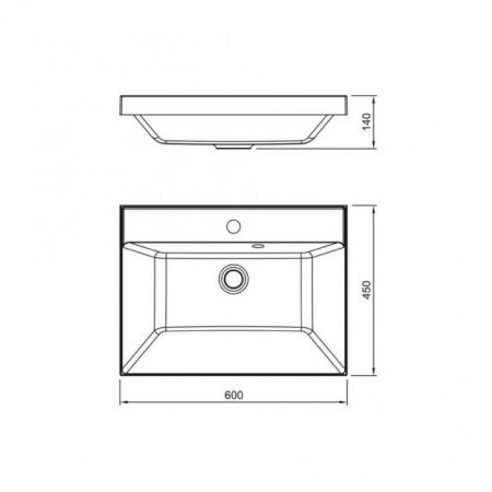 Тумба напольная Style Line "Манхэттен 60" ЭМАЛЬ под ASTI 60 2 ящика PLUS белый матовый 