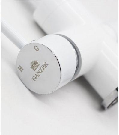 Cмеситель для кухни под фильтр GANZER REIN GZ16025F WHITE 