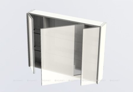 Зеркало-шкаф Aquanet Латина 100 белый 