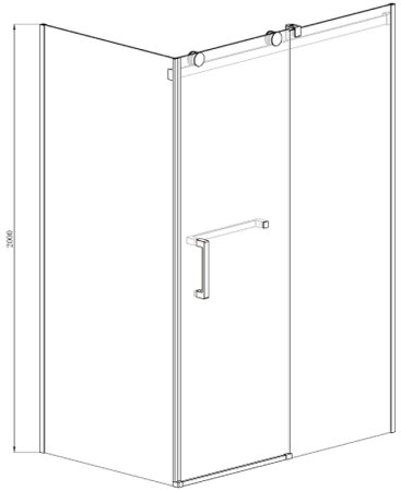 Душевой уголок Azario Vancouver 120х100 AZ-NKF1131R 1000 профиль Серебро стекло прозрачное 