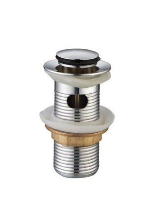 Донный клапан для раковины CeramaLux RD013 с переливом, хром 