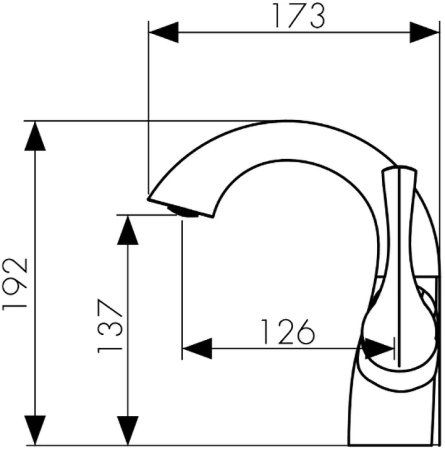 Смеситель для раковины Kaiser Comba 48011 Хром 