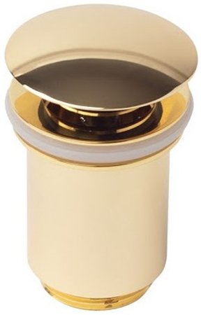 Донный клапан Kaiser 8011GOLD click-clack Золото 