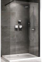 Душевая перегородка Abber Immer Offen 100 AG61100B8 профиль Черный стекло прозрачное