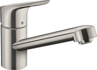 Смеситель Hansgrohe Focus M43 71818800 для кухонной мойки, сталь