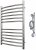 Электрический полотенцесушитель Point Альфа PN05148SE П12 400x800 левый/правый Хром 