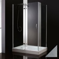 Душевой уголок Cezares Bergamo AH1 120/80 P Cr L