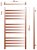 Полотенцесушитель электрический (лесенка) Bauedge Hotel DB-0007, 60x120 см 