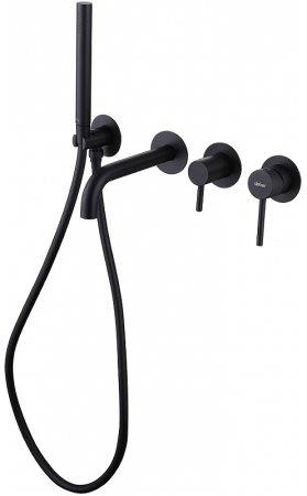 Смеситель для ванны Abber Wasser Kreis AF8130B Черный матовый 