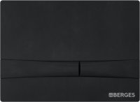 Кнопка смыва Berges Wasserhaus Novum F5 чёрный, матовый