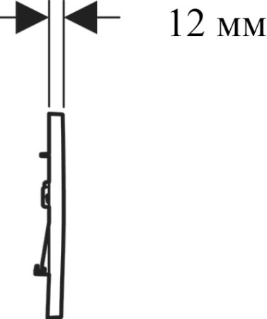 Кнопка смыва Geberit Sigma 30 115.893.14.1 черный матовый/хром глянцевый 