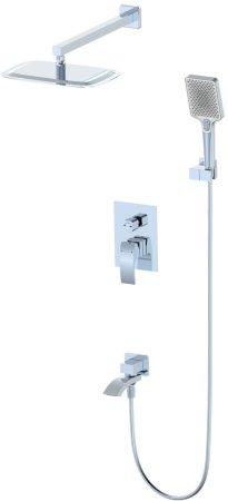 Душевая система встраиваемая WONZON & WOGHAND, Хром (WW-88939009A-CR) 