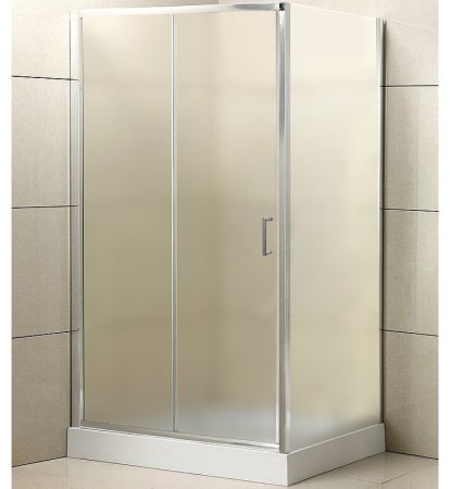 Душевой уголок BelBagno Uno 100х80 UNO-AH-1-100/80-P-Cr профиль Хром стекло рифленое 
