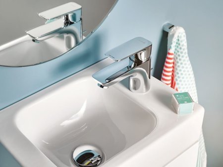 Смеситель Kludi Pure&Style 403850575 для раковины, с донным клапаном 