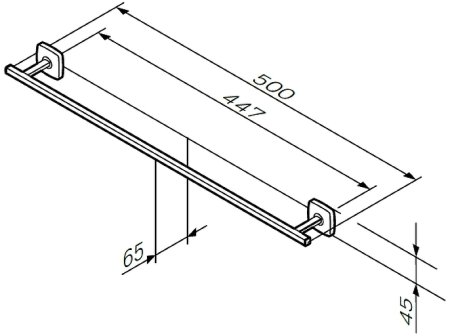 Полотенцедержатель AM.PM Gem A90346400 Хром 