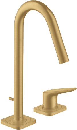 Смеситель Axor Citterio M 34132250 для раковины, шлифованное золото 