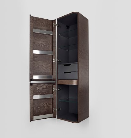 Шкаф пенал AM.PM Sensation 40 L M30CHL0406TF подвесной Табачный дуб 