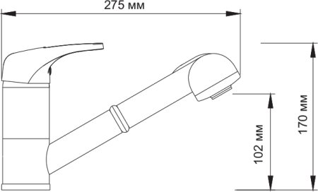 Смеситель для кухонной мойки WasserKRAFT Oder 6365 