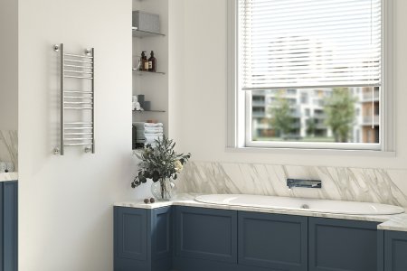 Водяной полотенцесушитель Сунержа Богема+ прямая 800x400 12-0220-8040 Белый 