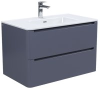 Тумба с умывальником, подвесная, 80 см, темно-серый, Edifice, IDDIS подходит умыв. 0108000i28 (EDI80D0i95K)