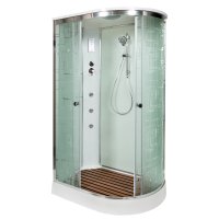 Душевая кабина Deto ЕМ1511 L с гидромассажем и электрикой