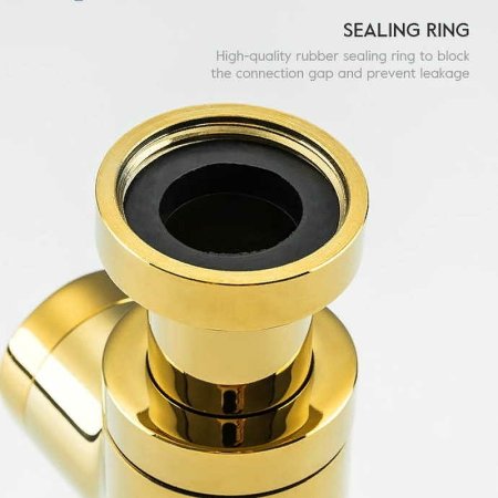 Сифон для раковины Frap F82-3 Золото 