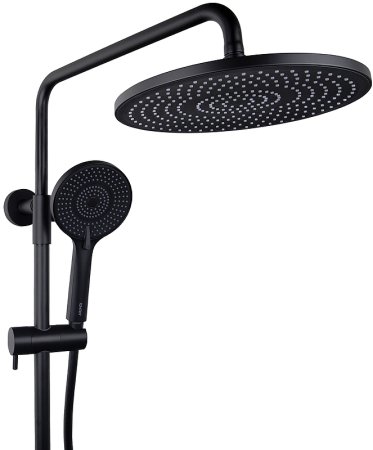Душевая система Kaiser Serio 05382-9 с термостатом Черная матовая 