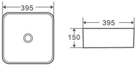 Раковина-чаша Grossman 40 GR-3026BM Черная матовая 
