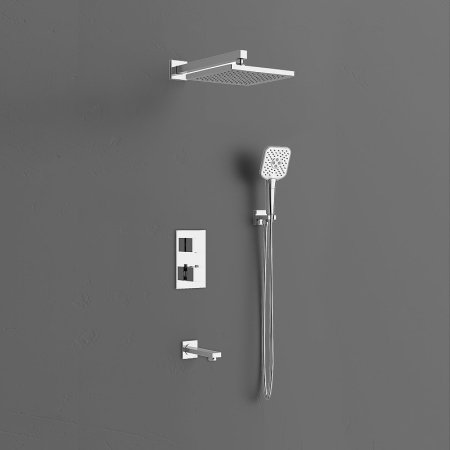 Душевая система Vincea Next VSFW-1N3TCH с термостатом Хром 