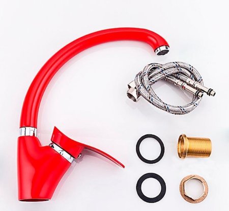 Смеситель для кухни Frap F4101-13 Красный 