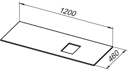 Столешница под раковину Allen Brau Infinity 120 R 1.21014.M Мрамор 