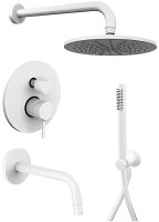 Душевая система Paffoni Light KITLIG019BO046 Белая матовая