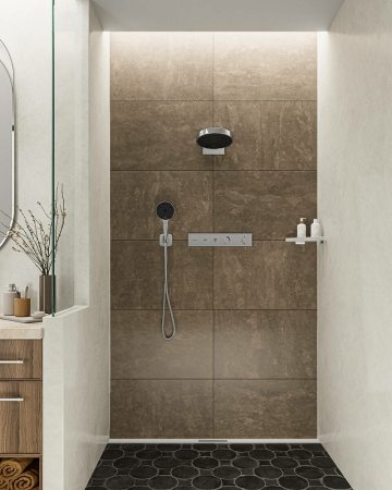 Смеситель для душа Hansgrohe RainSelect 15380000 с термостатом Хром 