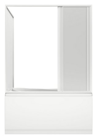 Шторка на ванну Bas Тесса 3 ств., пластик 