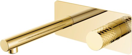 Смеситель для раковины Boheme Stick 125-GG Золото 