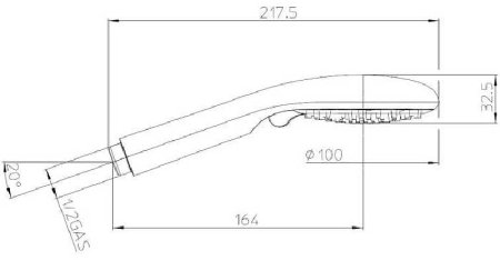 Душевой гарнитур Bossini Syncronia DE8008.030 Хром 