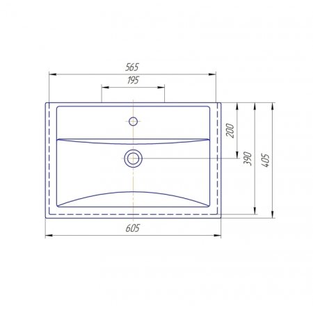 Тумба Санта Омега 60 напольная 3 ящика с умывальником Фостер 60 