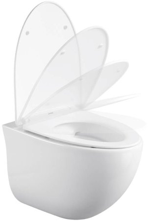 Унитаз Black&White Universe W-751 751w00 подвесной с сиденьем Микролифт 