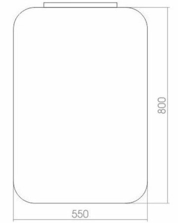 Зеркало Creto Etna 55 8-550800E с подсветкой с сенсорным выключателем 