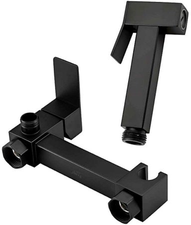 Гигиенический душ со смесителем Frap F7504-6 Черный матовый 