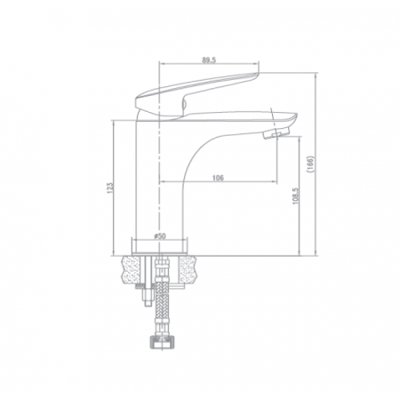 Смеситель для раковины Landberg LB-91263-3 Хром 