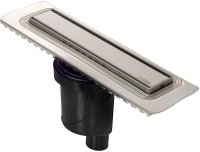 Душевой лоток Berges B1 Keramik 400 090015 с решеткой Хром матовый