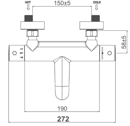 Смеситель D&K Potsdam Bayern DA2123201 для ванны с душем 