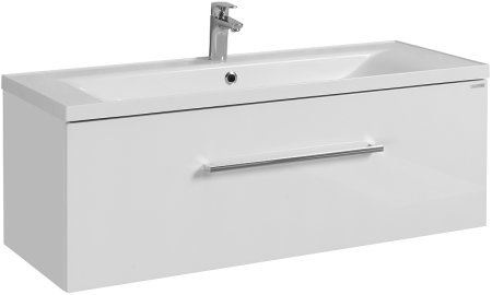 Тумба под раковину Aquaton Мадрид 120 М 1A168701MA010 подвесная Белая 