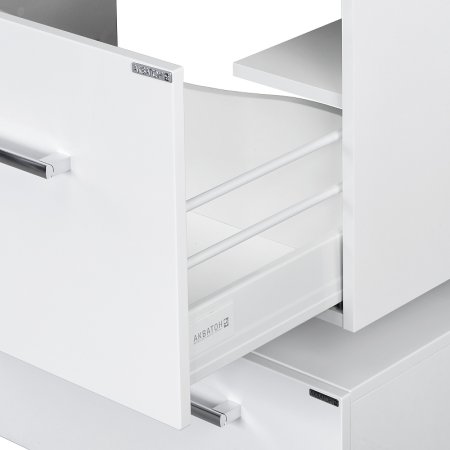 Тумба под раковину Aquaton Мадрид 120 М 1A168701MA010 подвесная Белая 